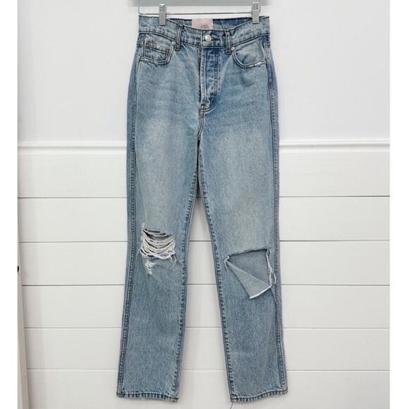 Women’s Revice Light Wash Distressed Straight Leg Jeans 26 - Picture 2 of 7